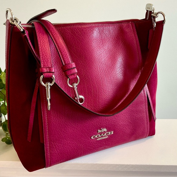 Coach Marlon Leather & Suede Hobo - Picture 6 of 12